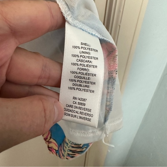 Simply Noelle Short Sleeve Sheer Blouse with Lined Bodice Flowy Back Size M - Picture 6 of 11